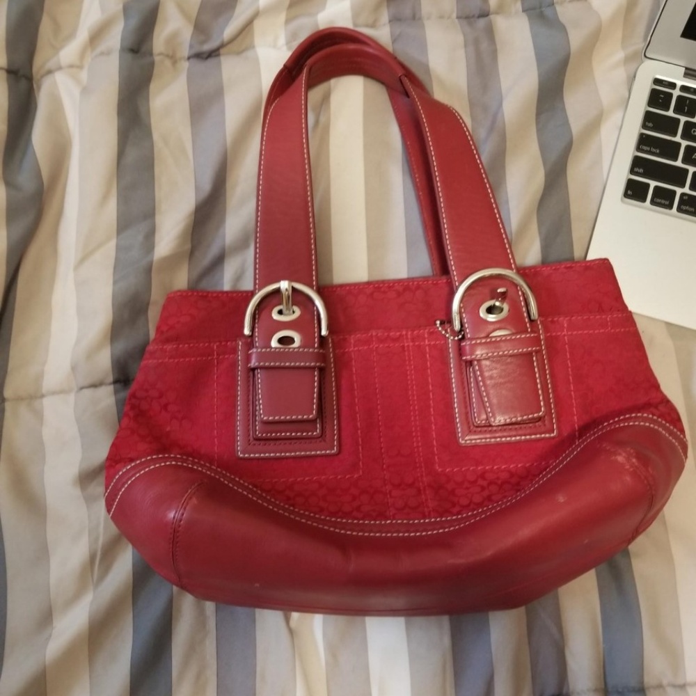 Red Coach Purse